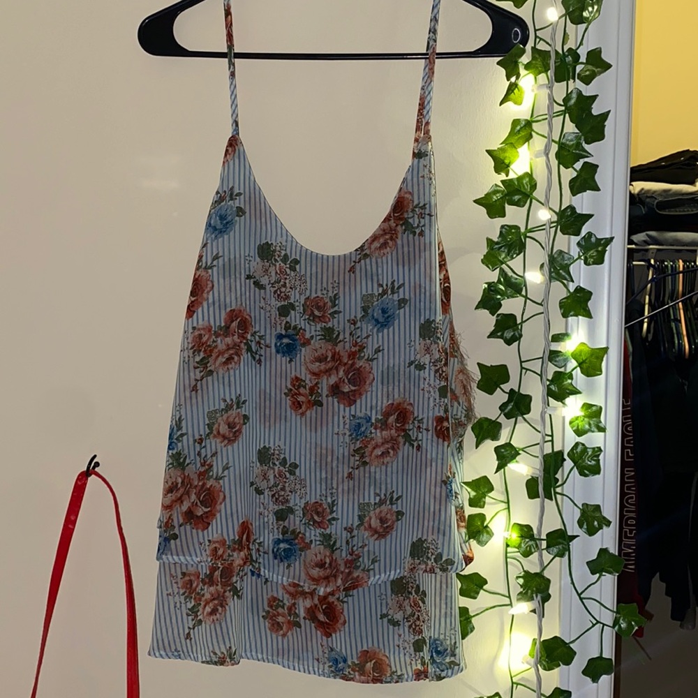 Floral crop top